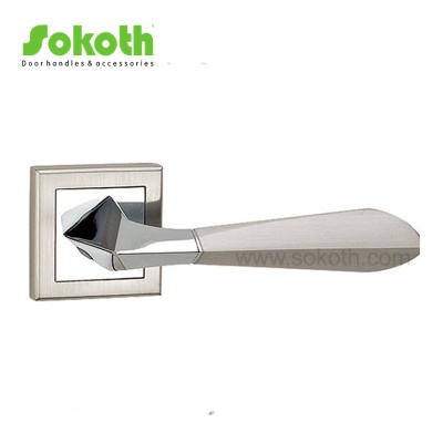ZINC ALLOY LEVER ON ROSESKT-L242 SN CP