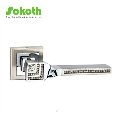 ZINC ALLOY LEVER ON ROSESKT-L214 SN CP