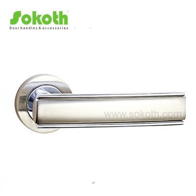 ZINC ALLOY LEVER ON ROSESKT-L124 SN CP