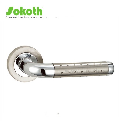ZINC ALLOY LEVER ON ROSESKT-L096 SN CP