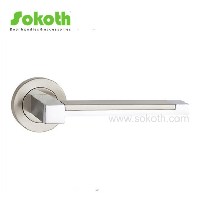 ZINC ALLOY LEVER ON ROSESKT-L084 SN CP