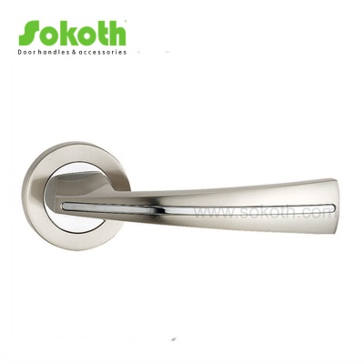 ZINC ALLOY LEVER ON ROSESKT-L082 SN CP