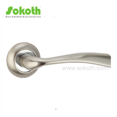 ZINC ALLOY LEVER ON ROSESKT-L074 SN CP
