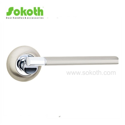 ZINC ALLOY LEVER ON ROSESKT-L056 SN CP