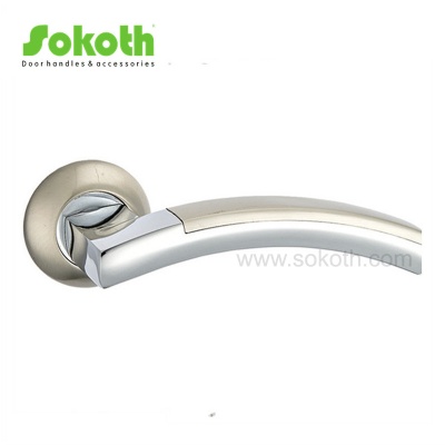 ZINC ALLOY LEVER ON ROSESKT-L049 SN CP