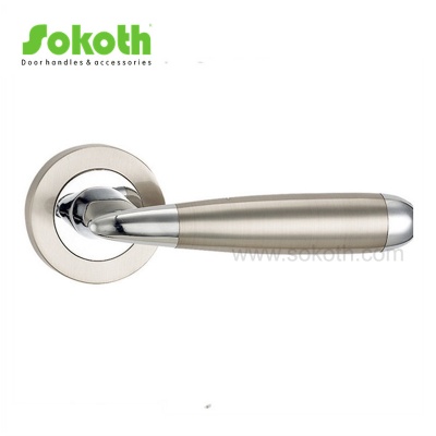 ZINC ALLOY LEVER ON ROSESKT-L044 SN CP