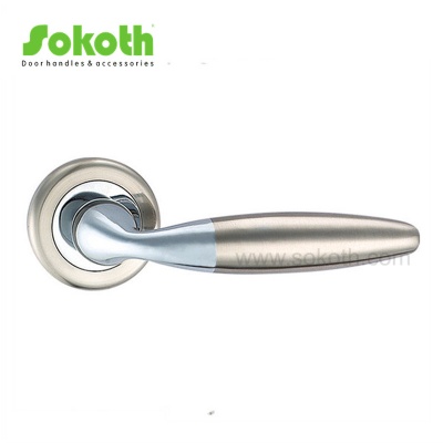 ZINC ALLOY LEVER ON ROSESKT-L043 SN CP