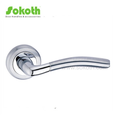 ZINC ALLOY LEVER ON ROSESKT-L037 SN CP