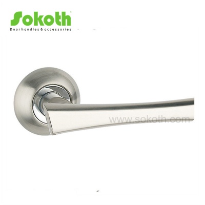 ZINC ALLOY LEVER ON ROSESKT-L024 SN CP