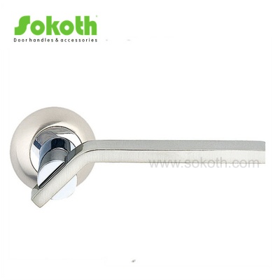 ZINC ALLOY LEVER ON ROSESKT-L023 SN CP
