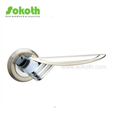 ZINC ALLOY LEVER ON ROSESKT-L016 SN CP