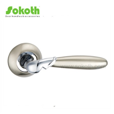 ZINC ALLOY LEVER ON ROSESKT-L014 SN CP