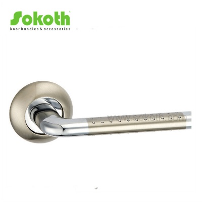 ZINC ALLOY LEVER ON ROSESKT-L008 SN CP