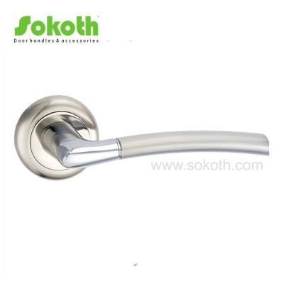 ZINC ALLOY LEVER ON ROSESKT-L001 SN CP