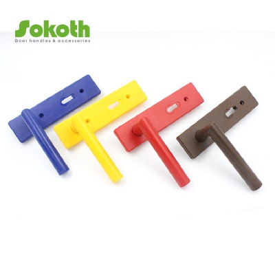 CHEAPER PRICE COLORFUL PLASTIC DOOR HANDLE FOR CHILDREN'S ROOMSKT-PPI