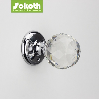 SOKOTH CRYSTAL DOOR KNOB WITH LOCKJ001